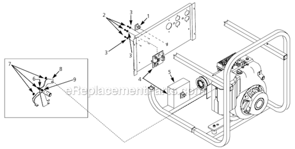 Page B Diagram and Parts List for GN551700AC  Campbell Hausfeld Generator